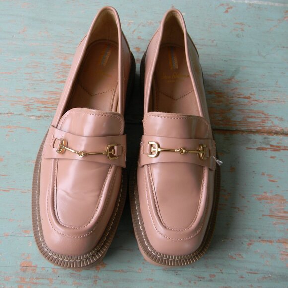 Sam Edelman Laurs Platform Chunky Lug Heel Leather Loafer MAPLE SUGAR SZ 7M - Picture 2 of 7